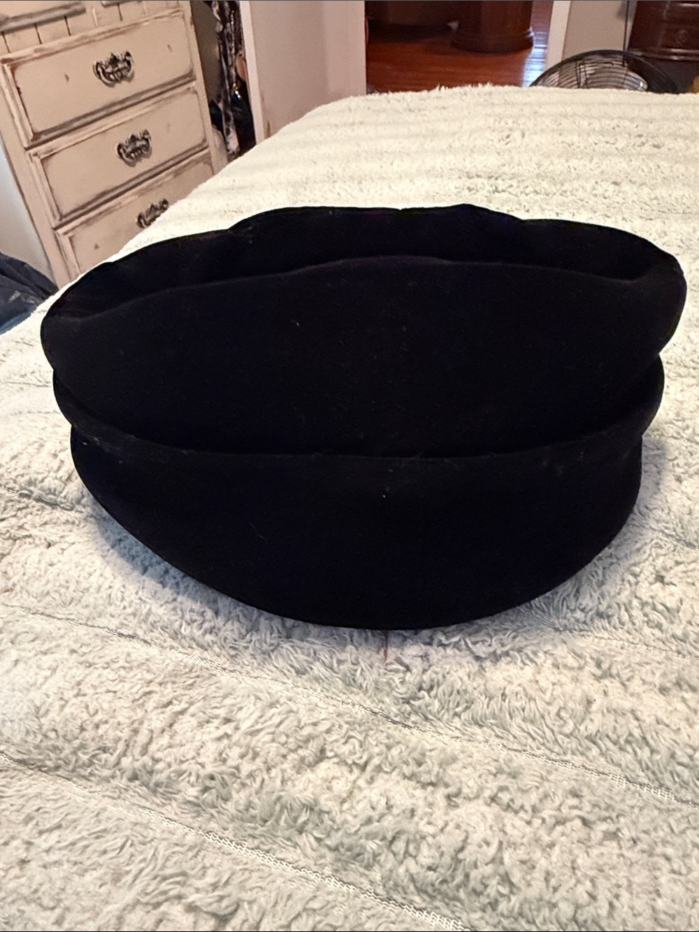 Battelstein's Houston extremely rare Classic Black Women's Felt Pillbox Hat